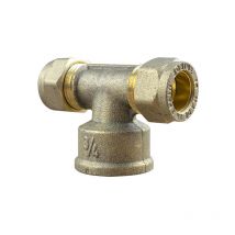 Arcanaute - Té bicone 3/4 (20/27) Femelle - Cuivre Ø16