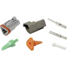 Te Connectivity - 30S009 Rundstecker Stecker, gerade, Buchse, gerade Gesamtpolzahl: 3 1 Set
