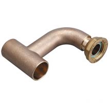 Gurtner - Té nf coudé 90° à braser sur tube cuivre Ø28 pour conduite montante gaz
