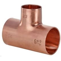 Té cuivre inégal à souder Femelle Ø18-22-18