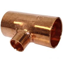 Raccord cuivre en t réduit à souder - Femelle - diamètre 28 - 14 - 28 mm