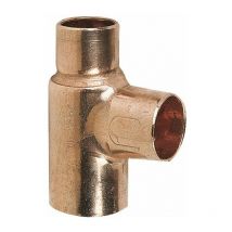 Raccord cuivre en t réduit à souder - Femelle - diamètre 14 - 12 - 12 mm
