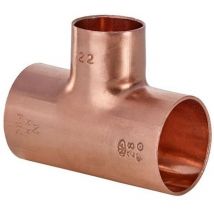 Raccord cuivre en t réduit à souder - diamètre 32 - 28 - 32 mm
