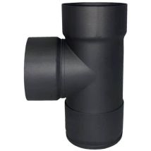 Theca - Té De Raccordement Fumée 110mm Pour Poêle À Bois N°4 Ecodesign