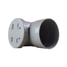 Té de visite pvc 87°30 - Mâle-Femelle Ø125 - nf Me first-plast