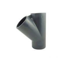 Té égal 45° f / f / f en pvc à coller 63mm