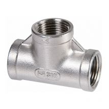 Raccord inox en t à visser - f 3/4'