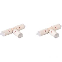 Té égal instantané synthétiques pour tubes multicouche - 26x2 - Vendus par 2 - Raccords MultiSkin - 9130P26 - Comap