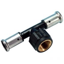 Té égal multicouche à visser Henco Femelle 1'1/4 - Diamètre 32 mm