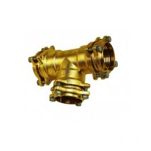 Valvulas Arco - Te equal fittings brass - arch Dimensions : 75 mm