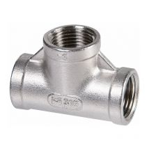 Raccord inox en t à visser - f 1'1/4