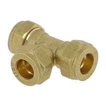 Té laiton égal bicône Ø14