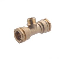 Quick Plomberie - te m à compression laiton D.20 pour tube en polyéthylène