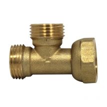 Arcanaute - Té Mâle Mâle 1/2'' (15/21) - Femelle écrou prisonnier 1/2' (15/21)