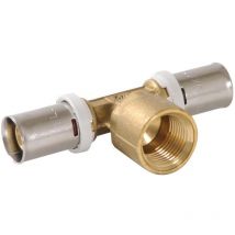 Té à sertir fluxo taraudé Femelle Ø50-3/4''