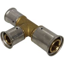 Té réduit laiton multicouche à sertir be Ø32x3.0-26x3.0-26x3.0