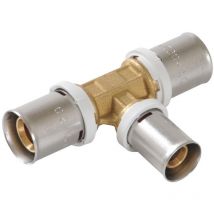Raccord multicouche Té réduit à sertir fluxo Ø32-26-32 - Nicoll
