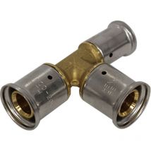 Té réduit laiton multicouche à sertir th ou be Ø26x3.0-26x3.0-20x2.0