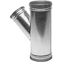 Té oblique 45° Galva D100/D100 à joints - TGAL45D100/D100J Econoname TGAL45D100/D100J