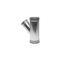 Econoname - Té oblique 45° Galva D80/D80 à joints - TGAL45D80/D80J TGAL45D80/D80J