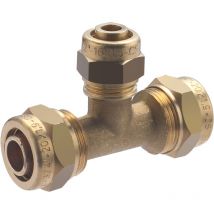 Té réduit à compression pour tube per Noyon&thiebault 20 - Ø16 - Ø20