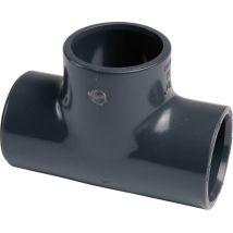 Girpi – Té PVC pression FF32 – Raccord PVC pression 32 mm – Vanne PVC Pression – Diamètre du PVC, Fixation raccord