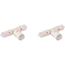 Comap - Té réduit instantané synthétiques pour tubes multicouche - 20x2 - 20x2 - 16x2 - Raccords MultiSkin - Vendus par 2 - S9130RP202016