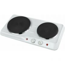 Team Kalorik tkg dkp 1002 w Doppia Piastra di Cottura, 2500 w, Acciaio/Alluminio Pressofuso/Plastica, Bianco