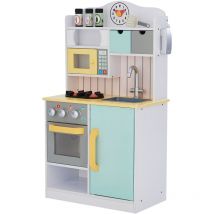 Teamson Kids - Little Chef Florence Classic Interactive Wooden Play Kitchen, White