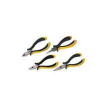 TEC HIT 170404 - Jeu 4 Mini pinces gainées - Manche Bi-matiere - Finition satinée