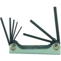 Tec hit 321108 - Jeu de 8 Clés Torx - Sur une Monture - Dimension de 10 mm à 40 mm - En Acier - Gris