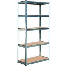 Tech-it - tec hit 304175 - Kit 5 Tablettes - Étagère D'atelier pour Charge Lourde - En Acier Résistant - 175 Kg