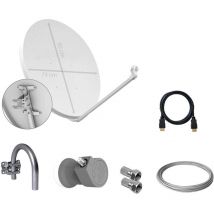 Kit Parabolica 80cm Offset Fe Lnb Pp35 Cable Tecatel K80c1lscc