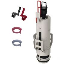 TECE Ablaufventil A2 – Spülmechanismus für UNI Unterputz-WC-Spülkasten – 4,5-9 Liter Spülmenge – Ein- oder Zwei-Mengen-Spülung