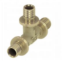 Flex T-Stück reduziert 20x16x20 Messing dvgw Fittings - Tece