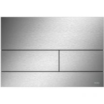 Tece Gmbh - TECEsquare ii plaque métallique 9240830 en acier inoxydable brossé, 2 chasse