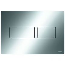 Tece Solid WC-Betätigungsplatte für Zweimengentechnik, chrom glänzend
