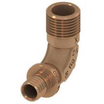 Tece - Flex Winkelübergangsnippel Dimension 25mm X R 3/4', Siliziumbronze