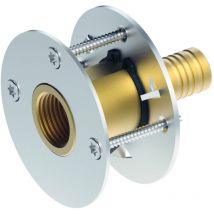 Tece - logo-Push Universal-Wanddurchführung, Rotguss/Siliziumbronze,