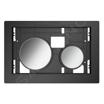 Tece - loop - Commande de chasse d'eau, sans couvercle supérieur, boutons : chrome brillant 9240666