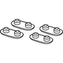 Tece WC-Sitz Auflagepuffer, 4 Stück, 9820423