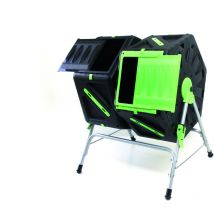 Tech-it - tec hit 390270 - Composteur rapide 2 bacs - Dimensions 65 x 60 x 82cm - Noir / Vert
