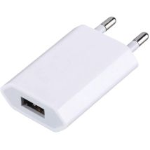 Techly - Caricatore usb 1A Compatto Spina Europea Bianco
