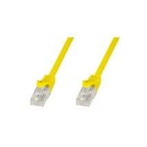 Cavo di rete Patch in cca Cat.5E Giallo utp 0,5m - Techly Professional