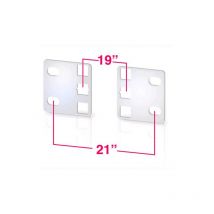 Coppia staffe riduttrici per armadi etsi 1U - Techly Professional