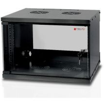 Techly Professional - Armoire murale Techly 19 6U D320 noire assemblée 'i-case EL-1006B32