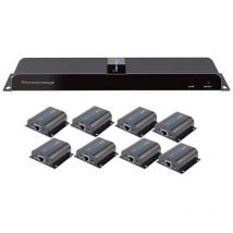 Techly - IDATA-EX-HL81TY - Émetteur et récepteur av - 1920 x 1080 pixels - Cat6,Cat6a,Cat7 - 40 m - 60 Hz - 480i,480p,576i,576p,720p,1080i,1080p