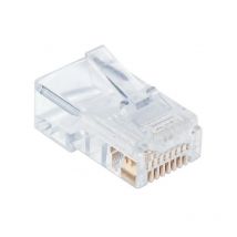 TECHly Techly IWP-JAR-C6RTY RJ45 Transparent connecteur de fils - Connecteurs de fils (RJ45, Transparent, Cat6, Or, 100 pièce(s), Carafe en