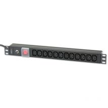 Techly - Rack 19 pdu 12 vde outputs with C20 plug and Switch (023776)