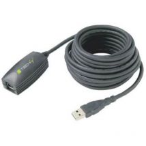 Usb 3.0 aktive Verlaengerung 5 Meter schwarz erweitert und verstaerkt das Signal - Techly
